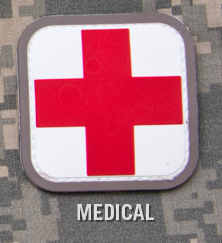 Medic Square 2inch PVC Patch